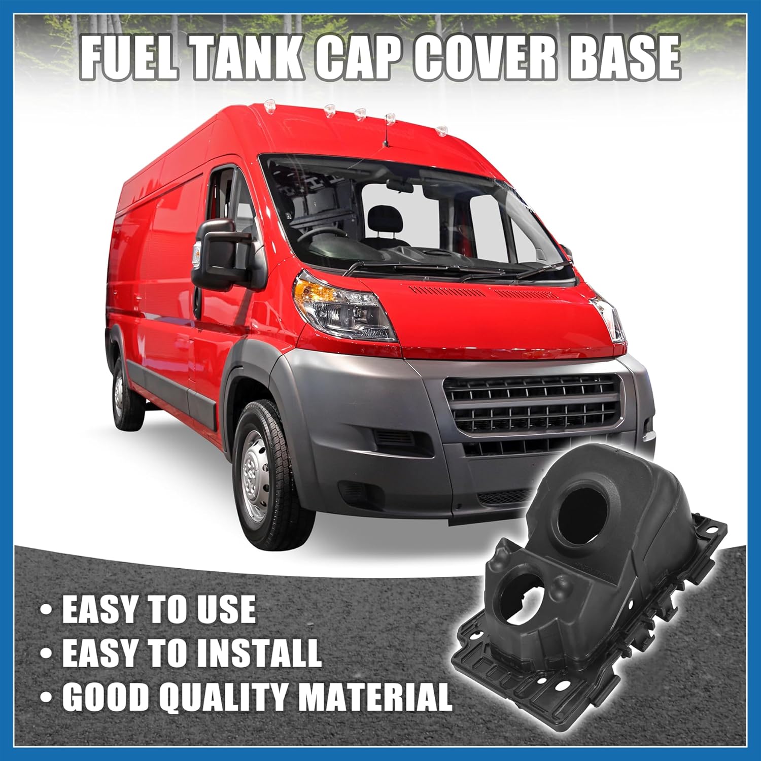 68169762AC Car Fuel Filler Door Housing Pocket for Ram Promaster 1500 2500 3500 2014 2015 2016 2017 2018 2019 Item Replacement