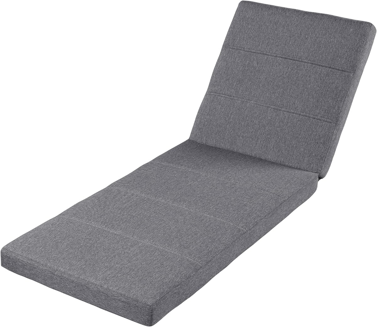 Christopher Knight Home Solo cojín para tumbona de exterior, resistente al agua, cojín para silla de patio con funda extraíble y lazos para reemplazo, 75.98 pulgadas de largo x 26.77 pulgadas de ancho x 3.94 pulgadas de alto