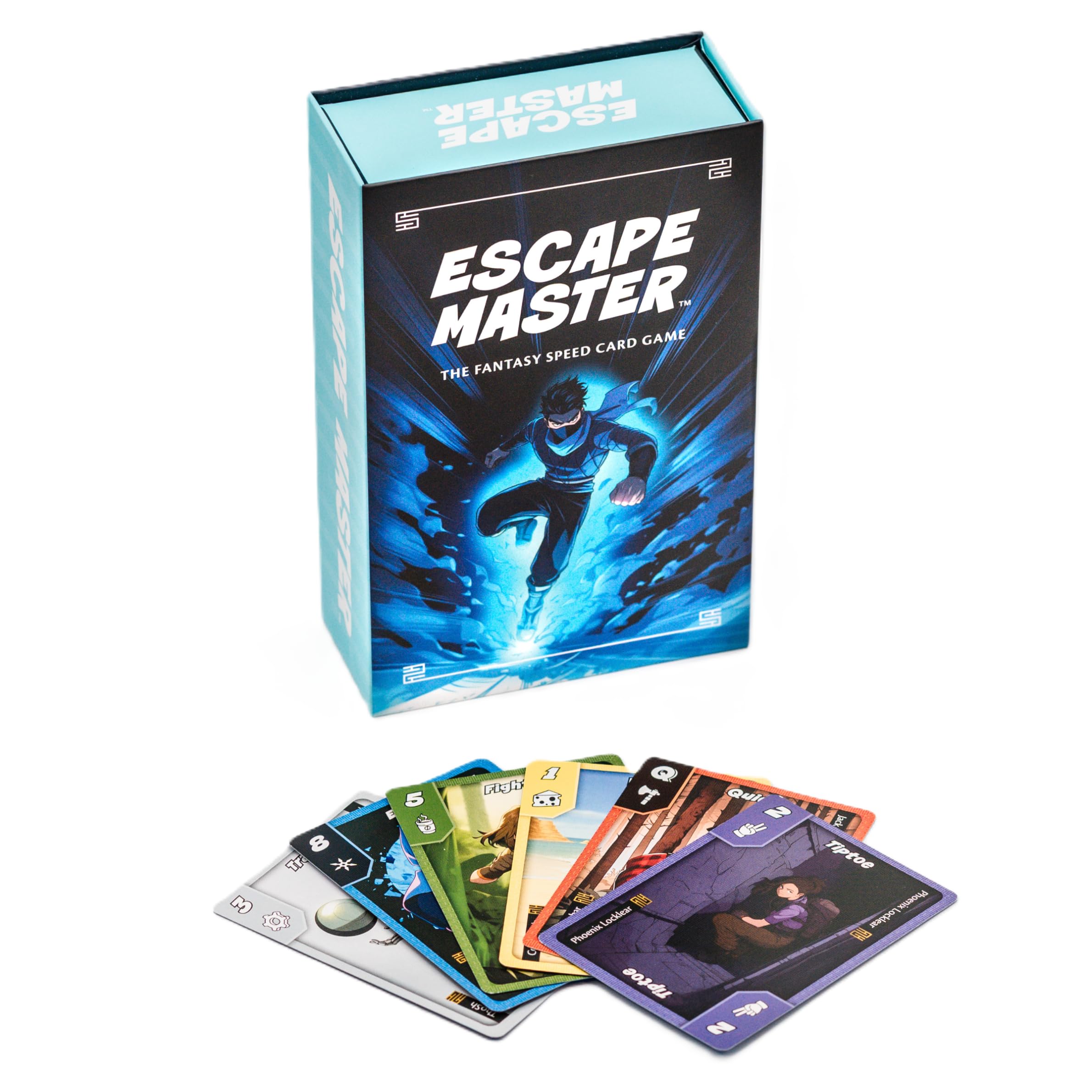 Zily Creative Works Escape Master Card Game – Fantasy Speed Card Game for Family Game Night, Fast- Paced Strategy Game for Kids, Teens & Adults, Ages 10+, 2-4 Players