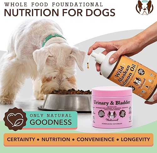 Miniatura 5 de Natural Dog Company Suplemento de arándano para perros, soporte urinario y de vejiga para perros, D-manosa para perros promueve la salud de la