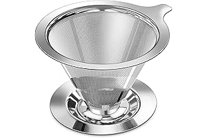 Pour Over Coffee Dripper, Slow Drip Paperless Coffee Filter