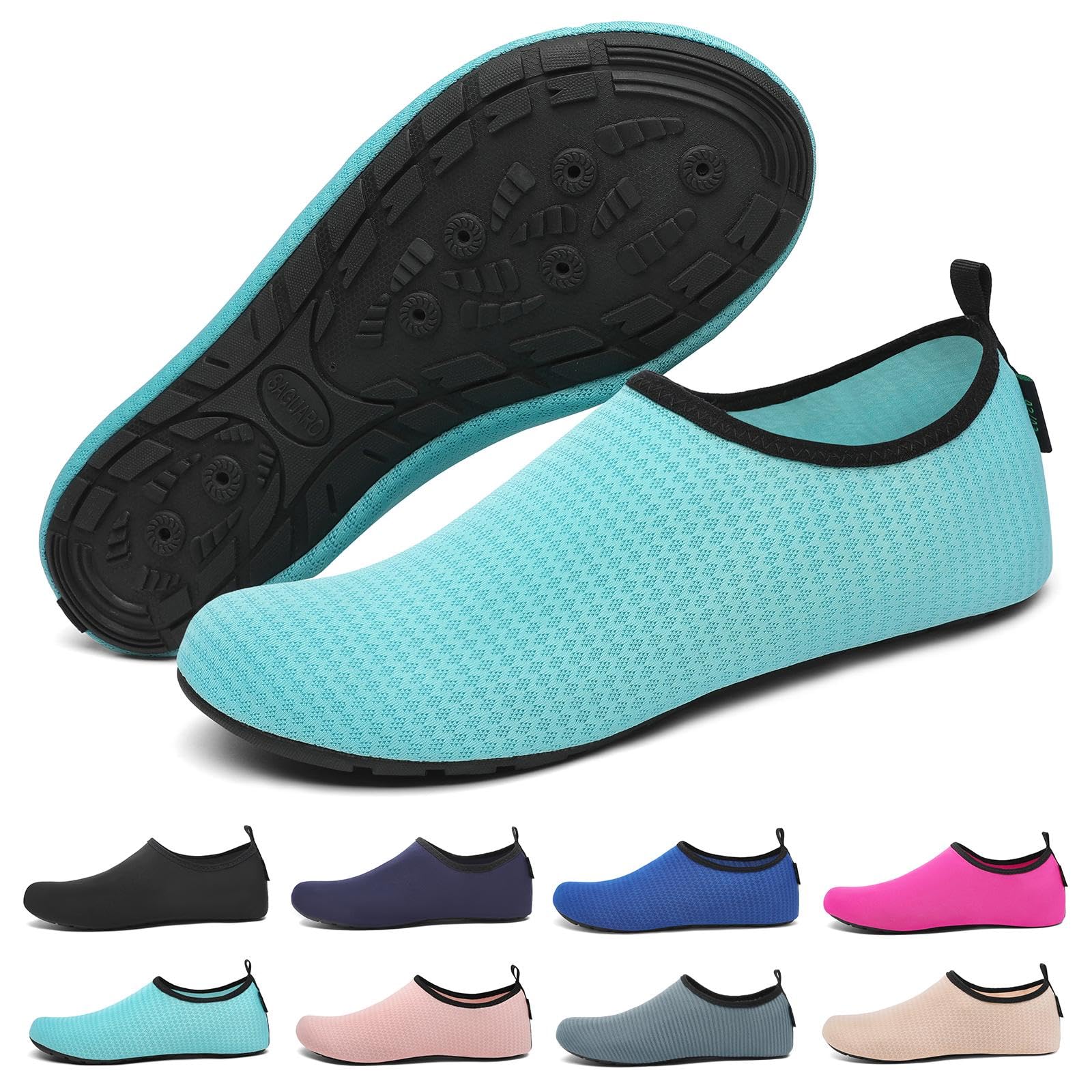 SAGUARO Scarpe da Scoglio Asciugatura Rapida con 7 Fori di Drenaggio per Donna Uomo Rombi Gr.36-47