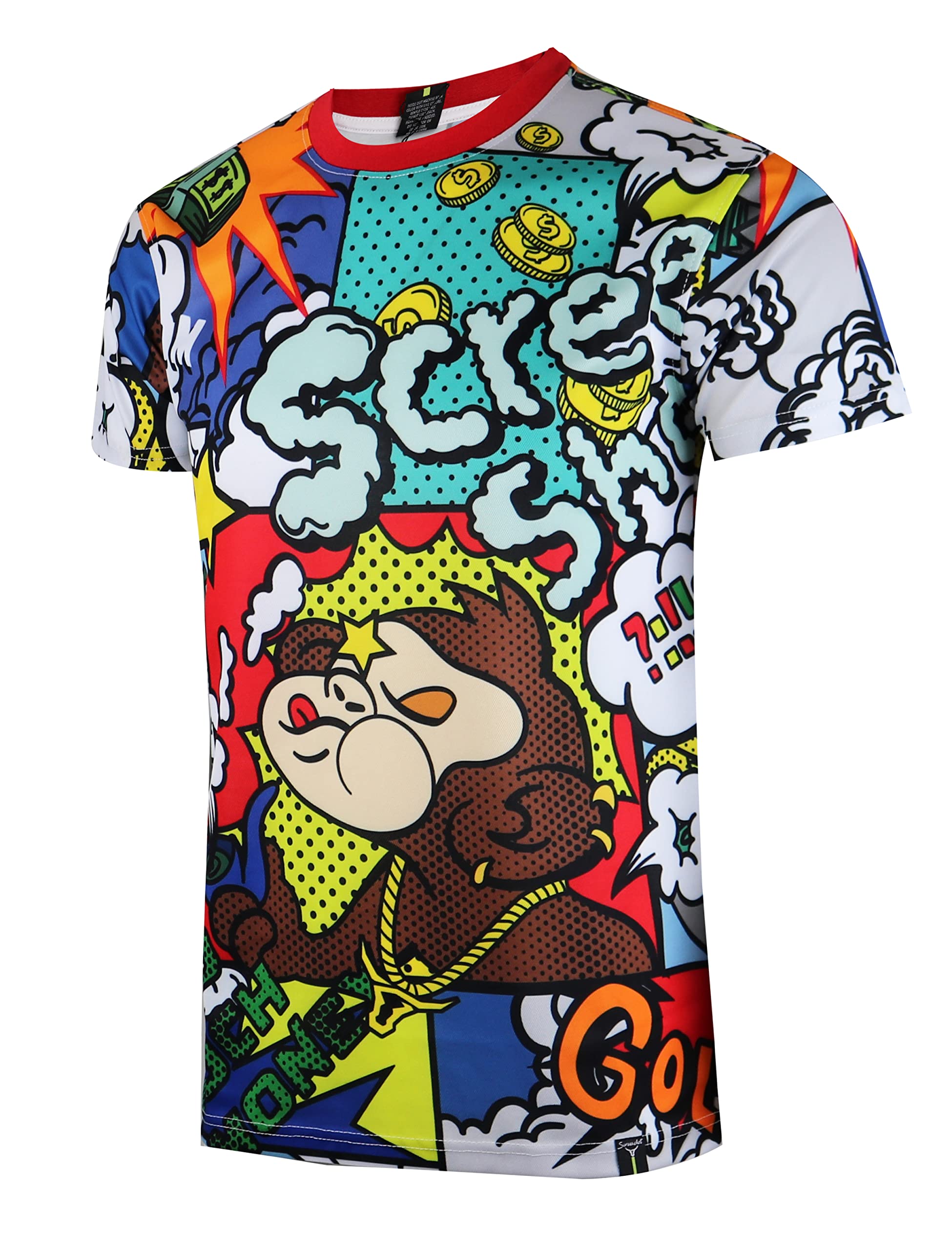 SCREENSHOTMens Hipster Hip-Hop Premium Technique Designer Tees - Stylish Urban Streetwear Latest NYC Fashion T-Shirts