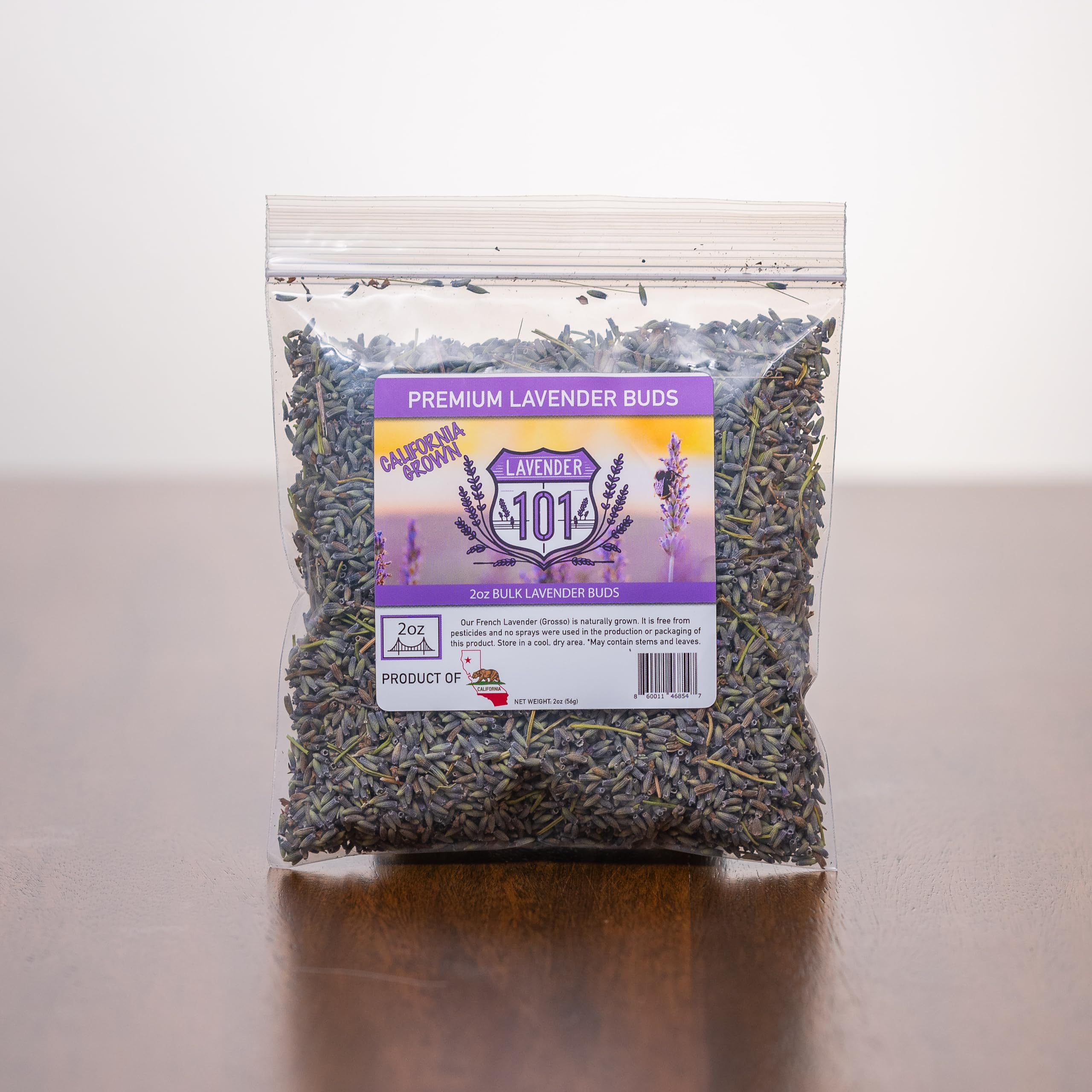 Premium Lavender Buds by Lavender 101 - US Grown Bulk Lavender Flowers for Sachets, Candles, Soaps, Crafting, Aromatherapy, Weddings, Events (2 Ounces)