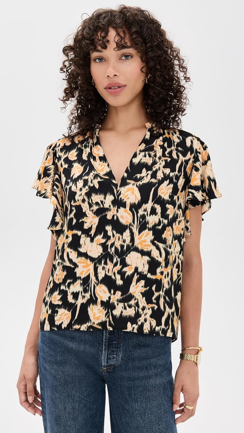 Ulla Johnson Women's Perline Flutter Sleeve Blouse - Image 2