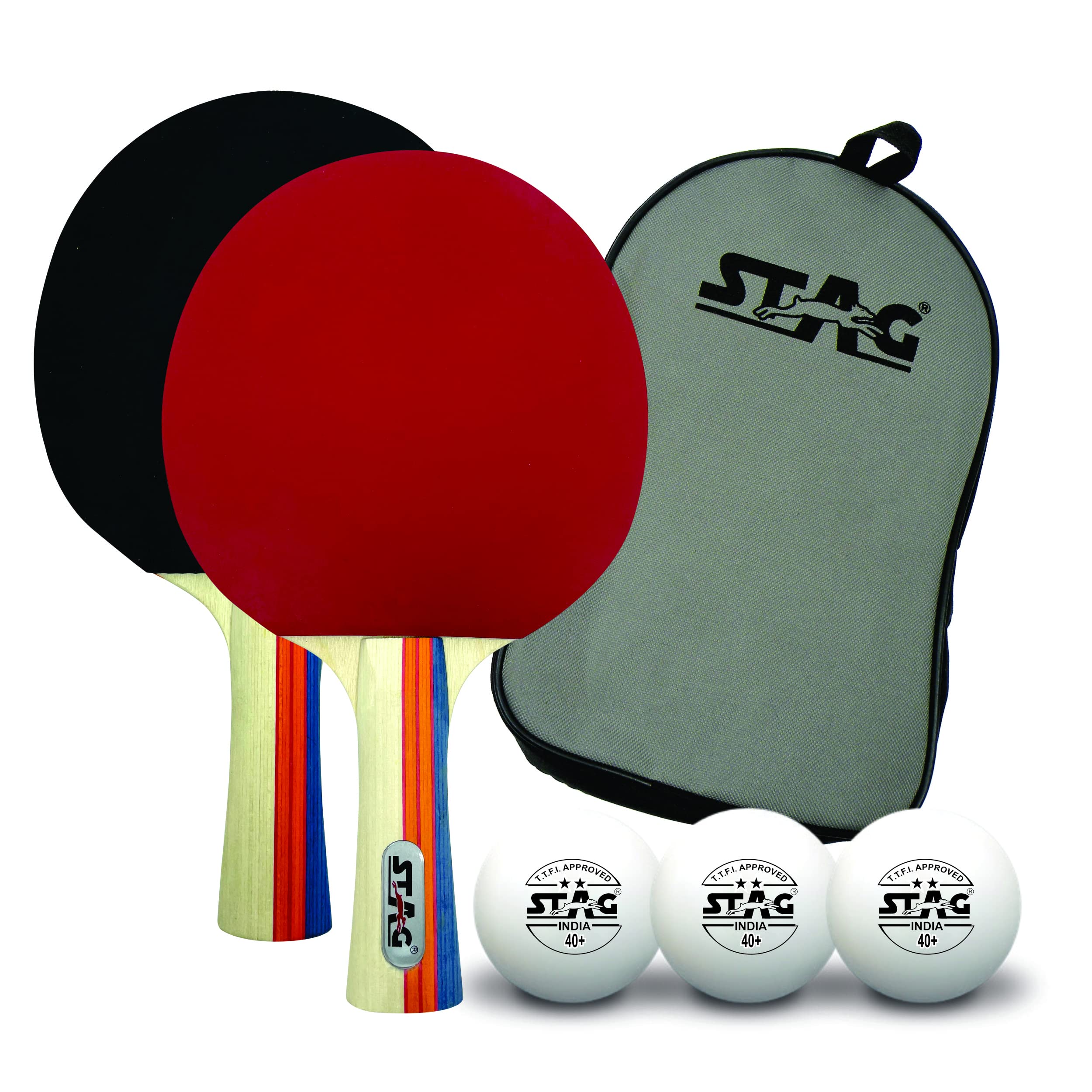 Stag Iconic Tournament Professional Table Tennis (T.T) Set - Table Tennis Rackets and T.T Balls Included| All-in-One Ping Pong Paddle Playset - Table Game Accessories (B0B1M9DCW6) Amazon Price History, Amazon Price Tracker