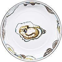 Vista 2 de Golden Rabbit Enamelware - Juego de 4-10" Platos de Pasta (Oyster)