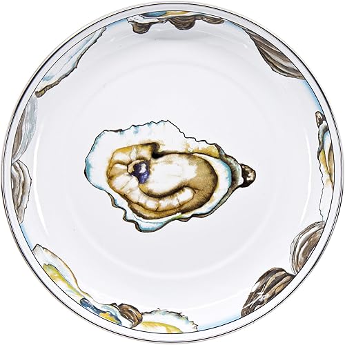 Miniatura 2 de Golden Rabbit Enamelware - Juego de 4-10" Platos de Pasta (Oyster)