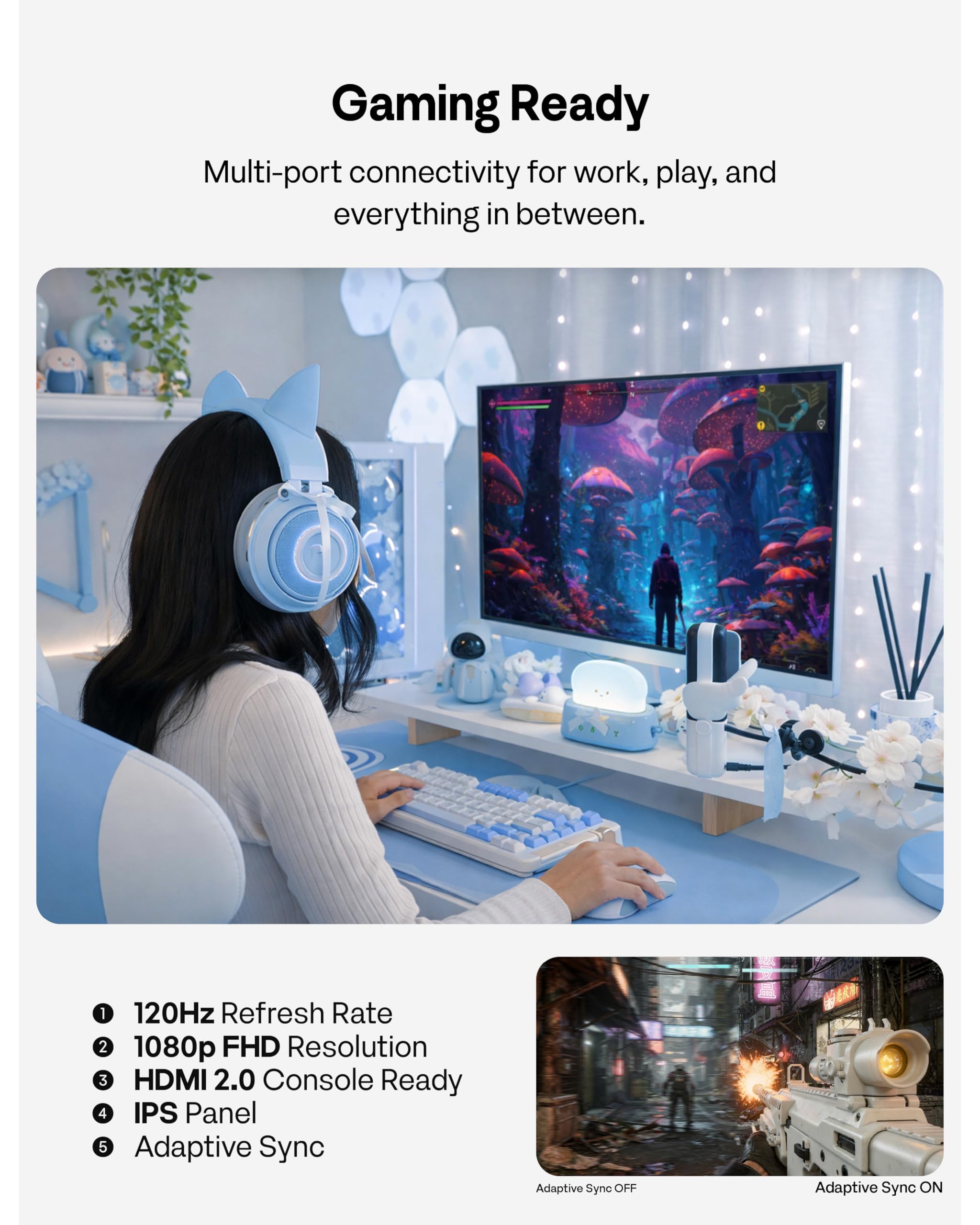 Amazon.co.jp: Pixio PX246 ウェーブブルー 24インチ 120Hz