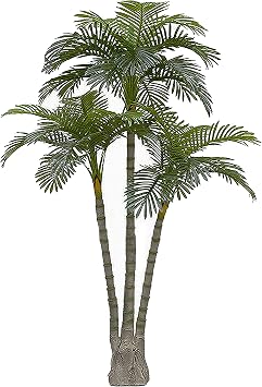 AMERIQUE Gorgeous 6.3 Feet Standable Triple Trunk Artificial Palm Tree, Real Touch Technology, with UV Protection, Super Quality