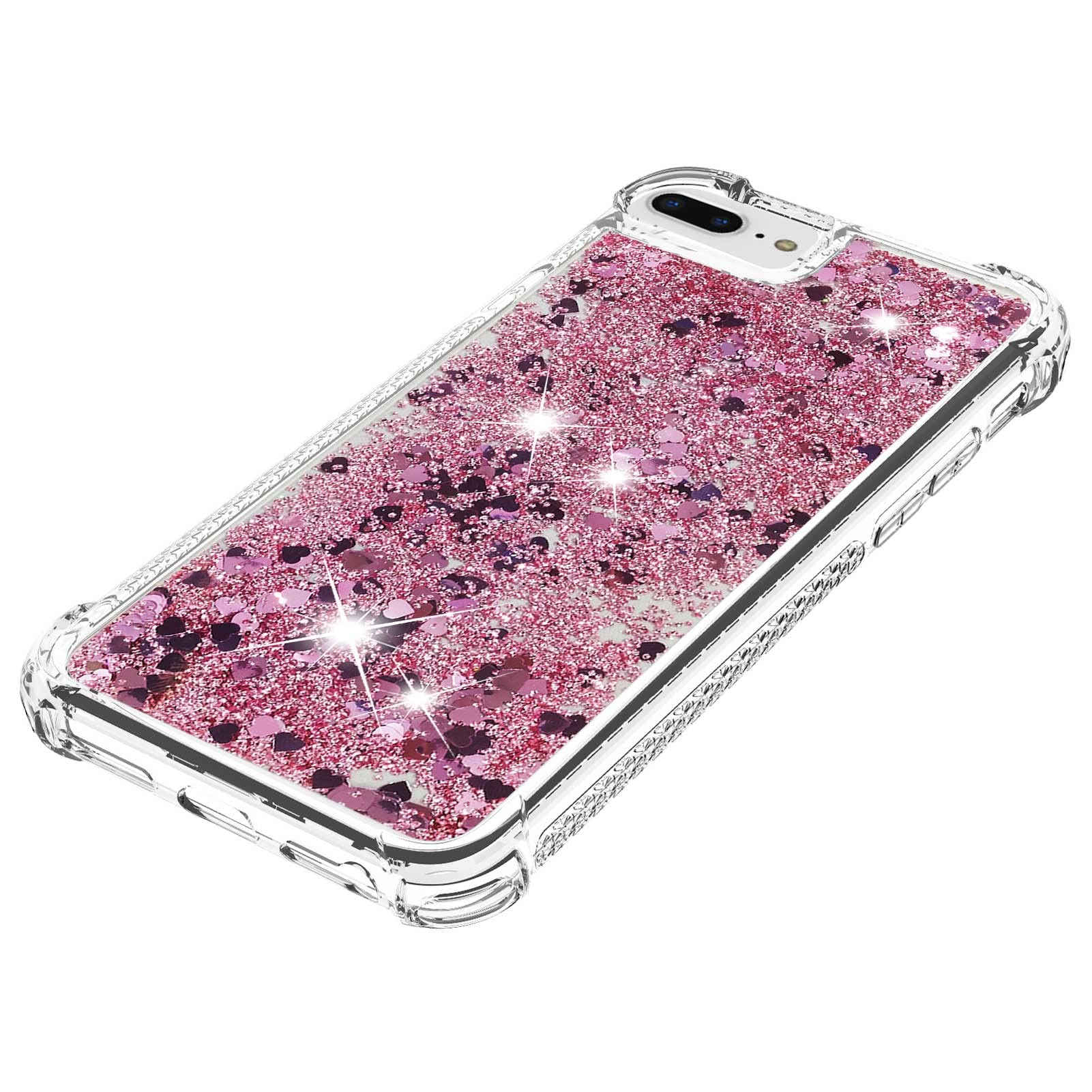 KBIKO-zxl Cover per iPhone 8 Plus, Glitter Bling Liquido