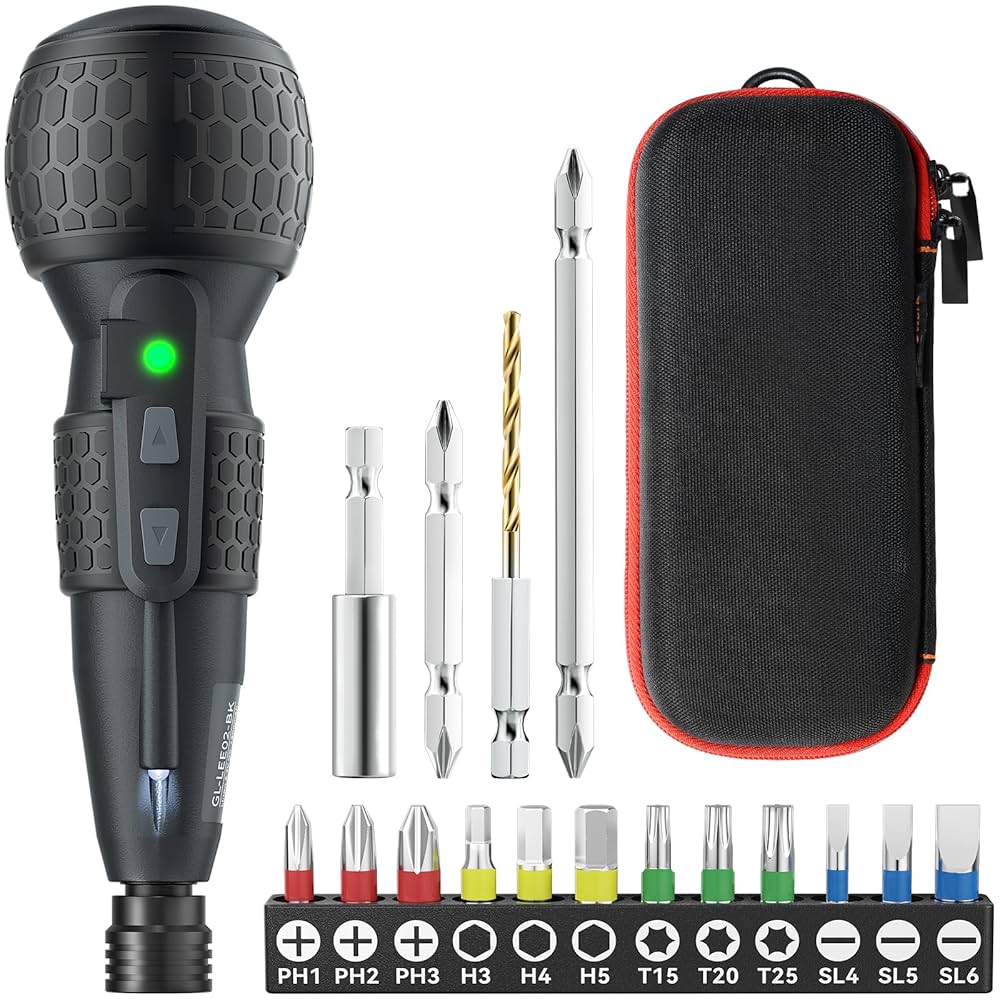 Amazon.co.jp: Yacooda 電動ドライバー 小型 強力 【16点ビット