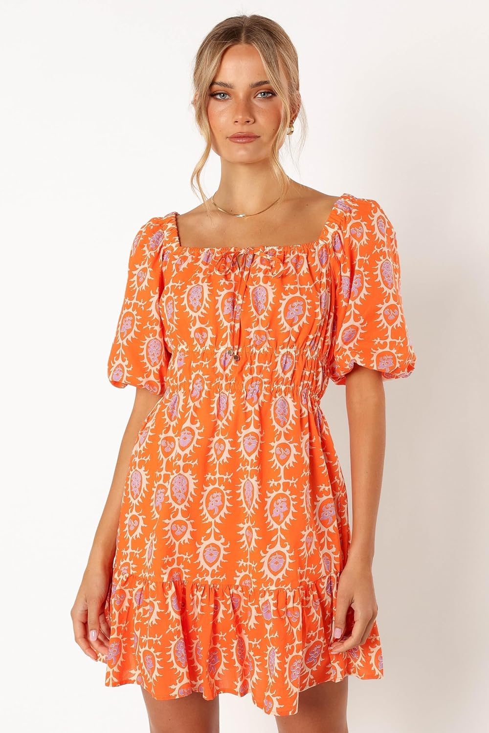Petal & Pup Womens Carmen Off Shoulder Mini Dress - Image 3