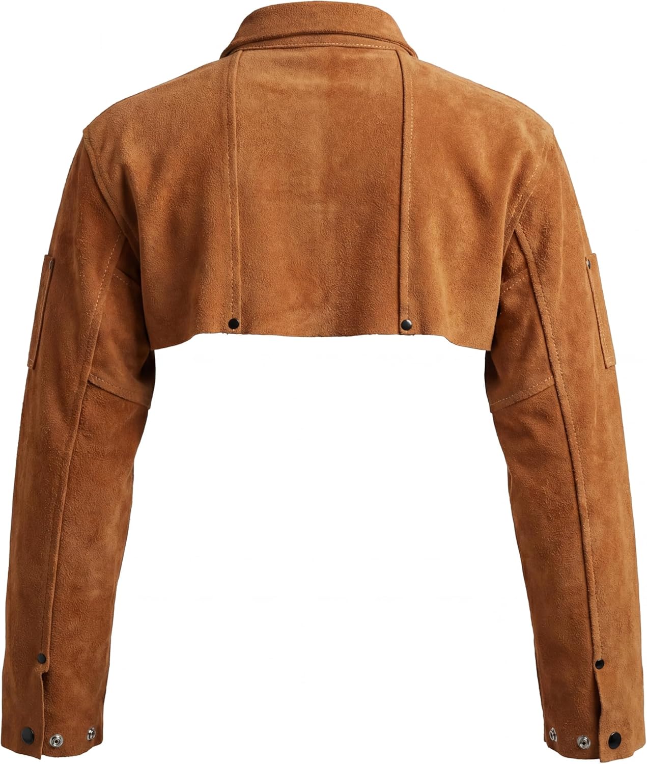 ANTAITHER Split Cowhide Leather Welding Cape Sleeve - Superior Heat & Flame Resistance for Heavy-Duty Protection - Image 3