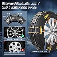 Oziral Hólánc Szett 6 Darabos Állítható Gumiabroncs Lánc Műanyag Hólapáttal és Kesztyűvel Autó Teherautó SUV 165-265mm 2