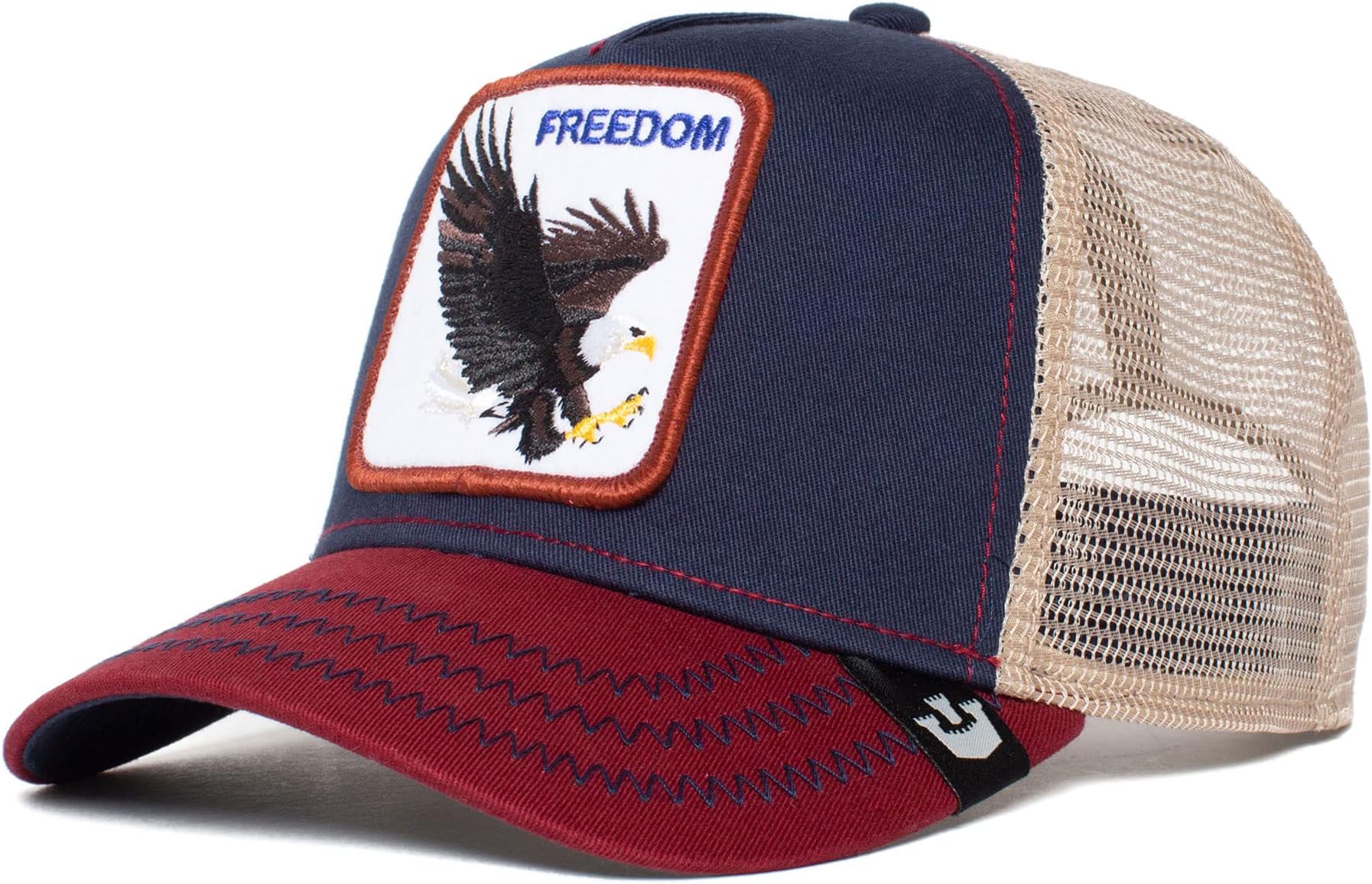 Mesh Giraffe Trucker Snapback Cap