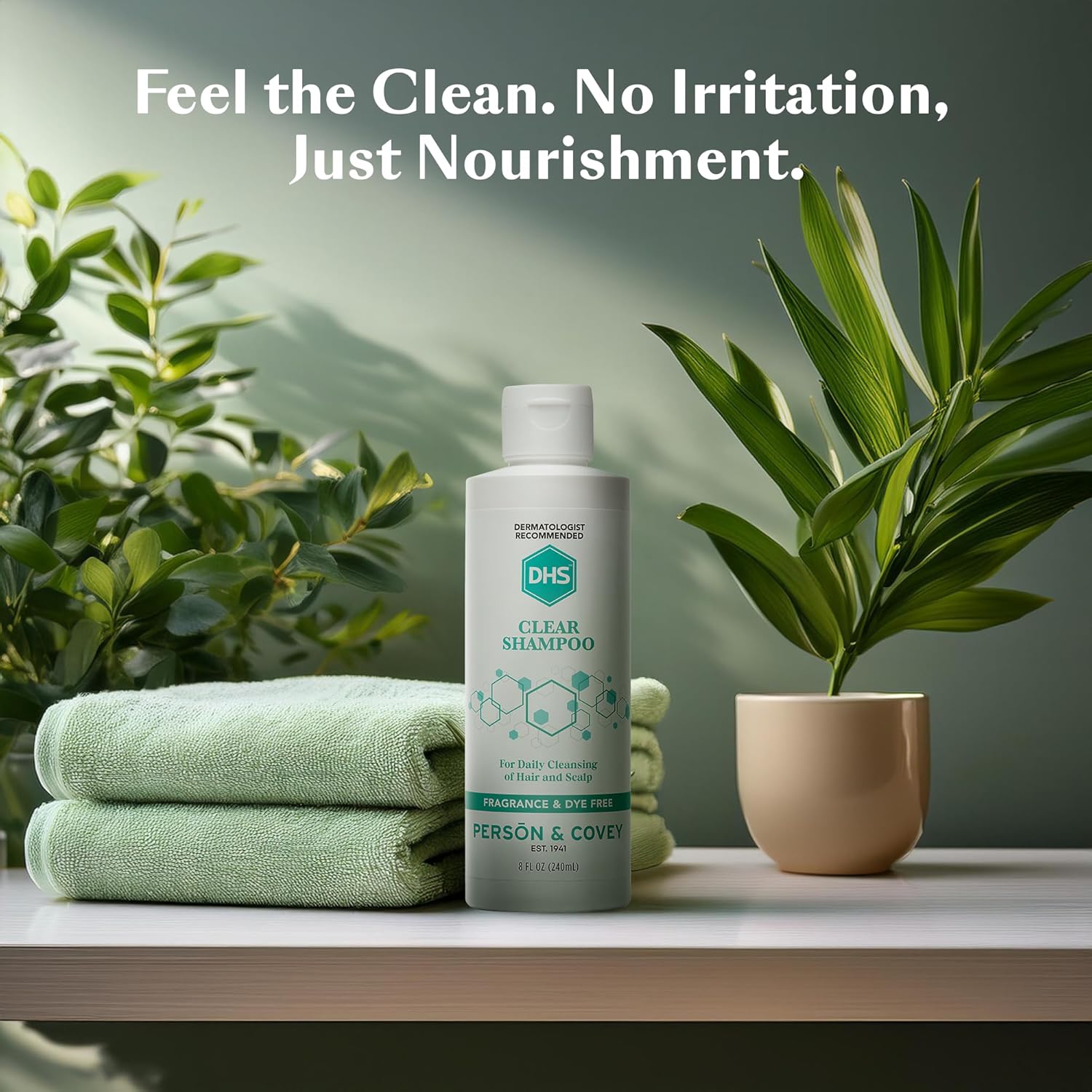 DHS Clear Shampoo - Women’s and Men’s Shampoo for Sensitive Skin/Unscented, Cleans Hair and Treats Dry Scalp/Irritant-free, Paraben-free, Fragrance-free, and Dye-free / 8oz - Image 7