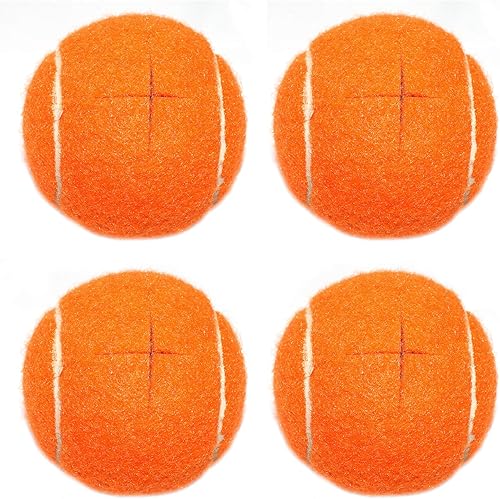 Miniatura 8 de URBEST Walker - Pelotas de tenis precortadas, 4 unidades, pelotas de tenis resistentes para caminantes