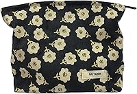 Vista 24 de Bolsa de maquillaje para mujeres, bolsa de cosméticos de pana con diseño estético, bolsa de mano para damas, estuche para lápices para niñas, lindo