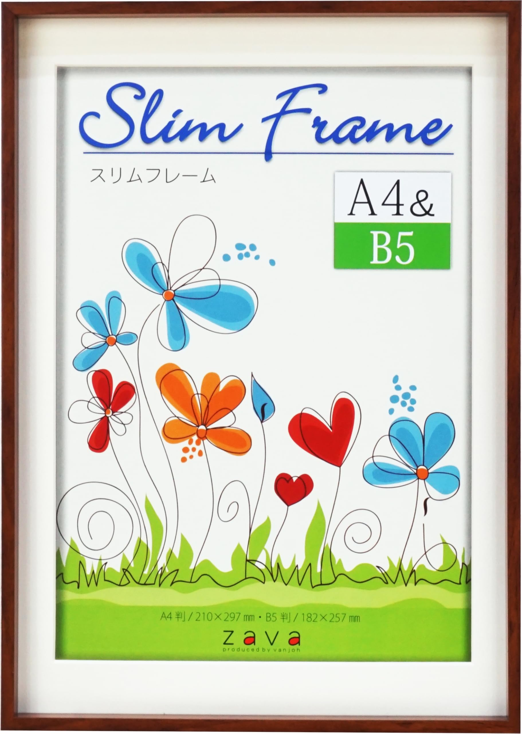 Amazon.co.jp: 万丈 VANJOH スリムフレームA4＆B5 ブラウン