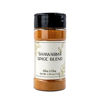 Olive & Vine Shawarma Spice Blend, Savory Flavor, For Grilled Meats & Vegetables, Rich Tradition, Authentic Taste, For Global Recipes 2.56 Ounce
