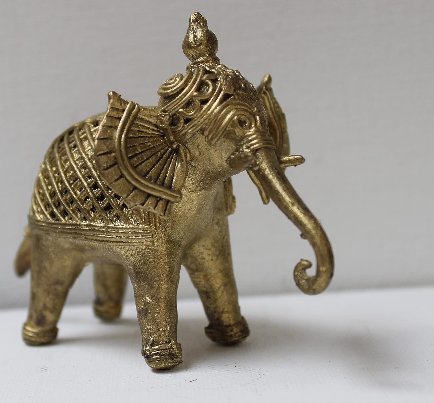 Buy Elephant Pair Dhokra Dokra Metal Casting Artifact I Ethnic
