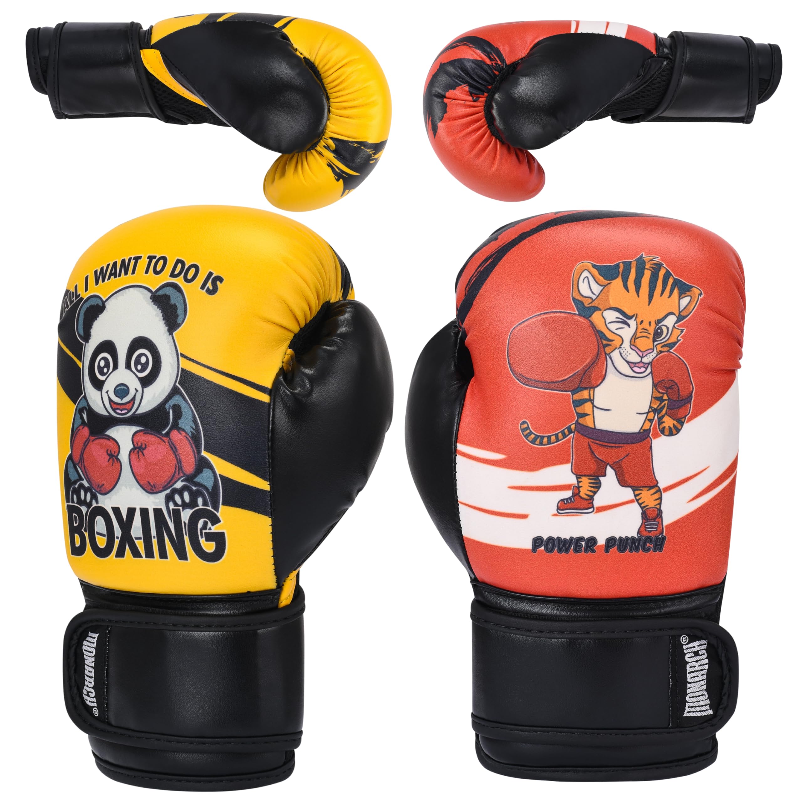 Ringside Junior PU-Boxhandschuhe - Schwarz | Kampfausrüstung UK – Fight Equipment UK