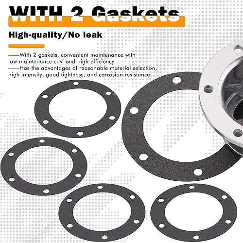 Miniatura 4 de Ailbiuko 343-4024 Tapacubos de remolque compatibles con Stemco, 3434024 Tapacubos de aluminio para eje de remolque con 2 tapones y juntas de goma