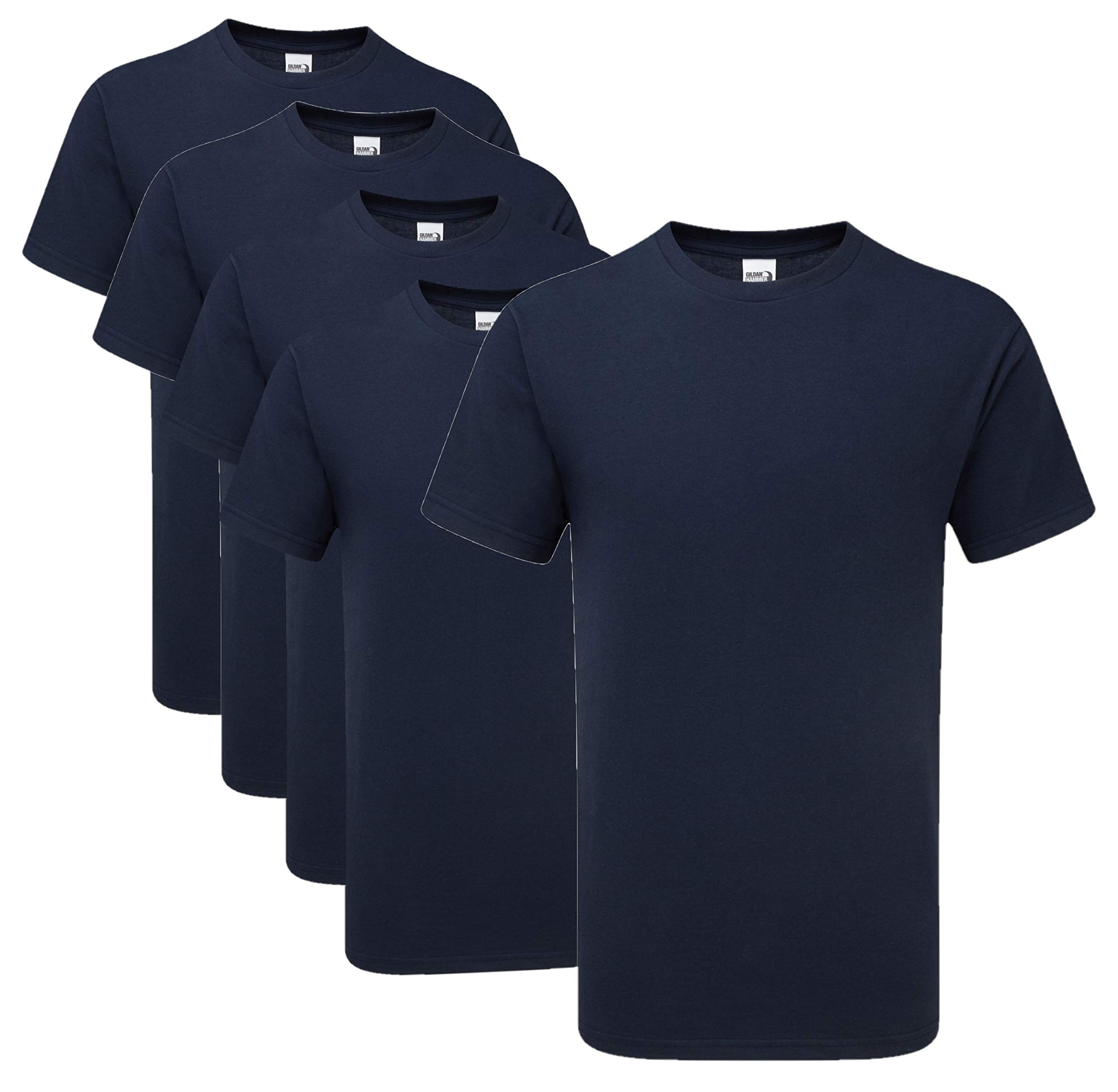 Gildan Hammer H000 T-Shirt - Sport Dark Navy - L (Pack of 5