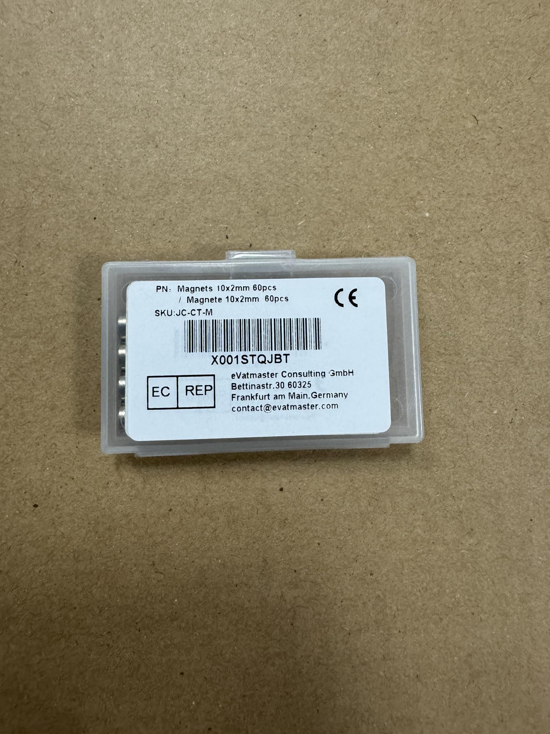 LISOPO 60 Imanes de Neodimio 10 x 2 mm Fuertes y Pequeños para Pizarra Magnética, Tablón de Anuncios, Neveras, Manualidades - Mini Imanes