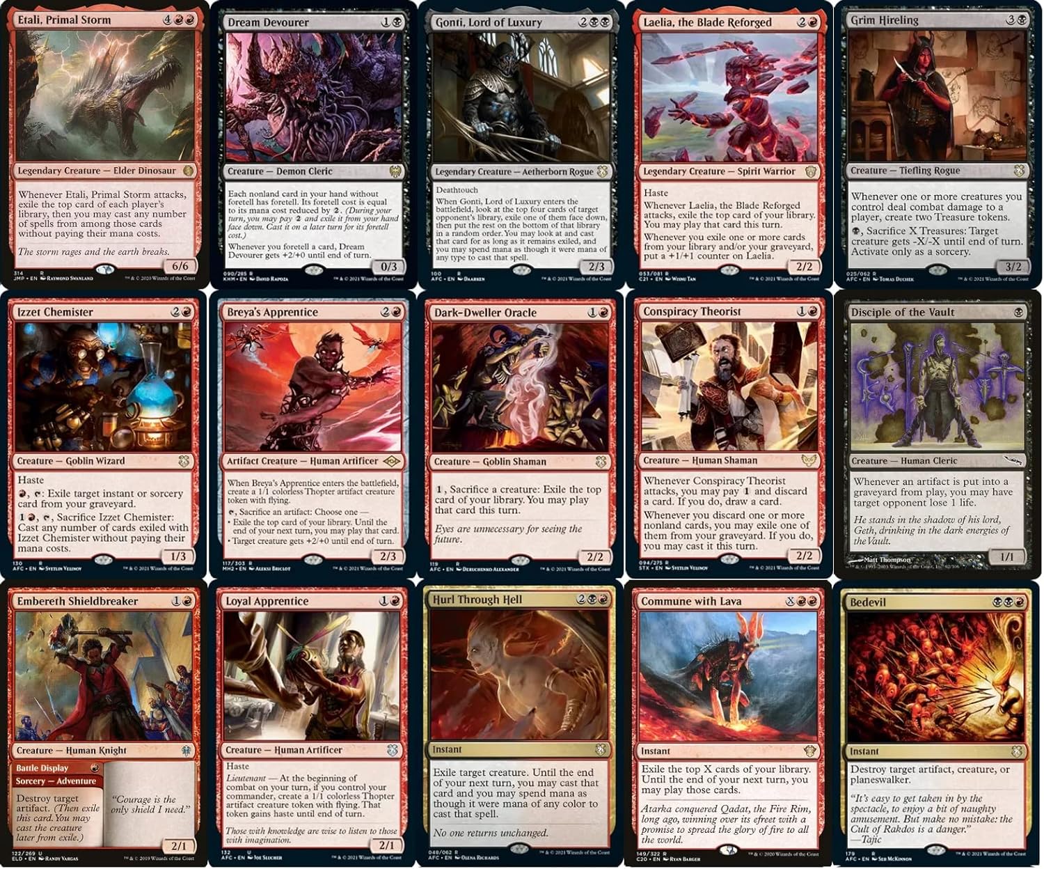 Elite Prosper Treasure Commander Deck - Prosper, Tome Bound - Rakdos - Red Blue - EDH - 100 Card - Custom Magic The Gathering Deck - Very Strong!