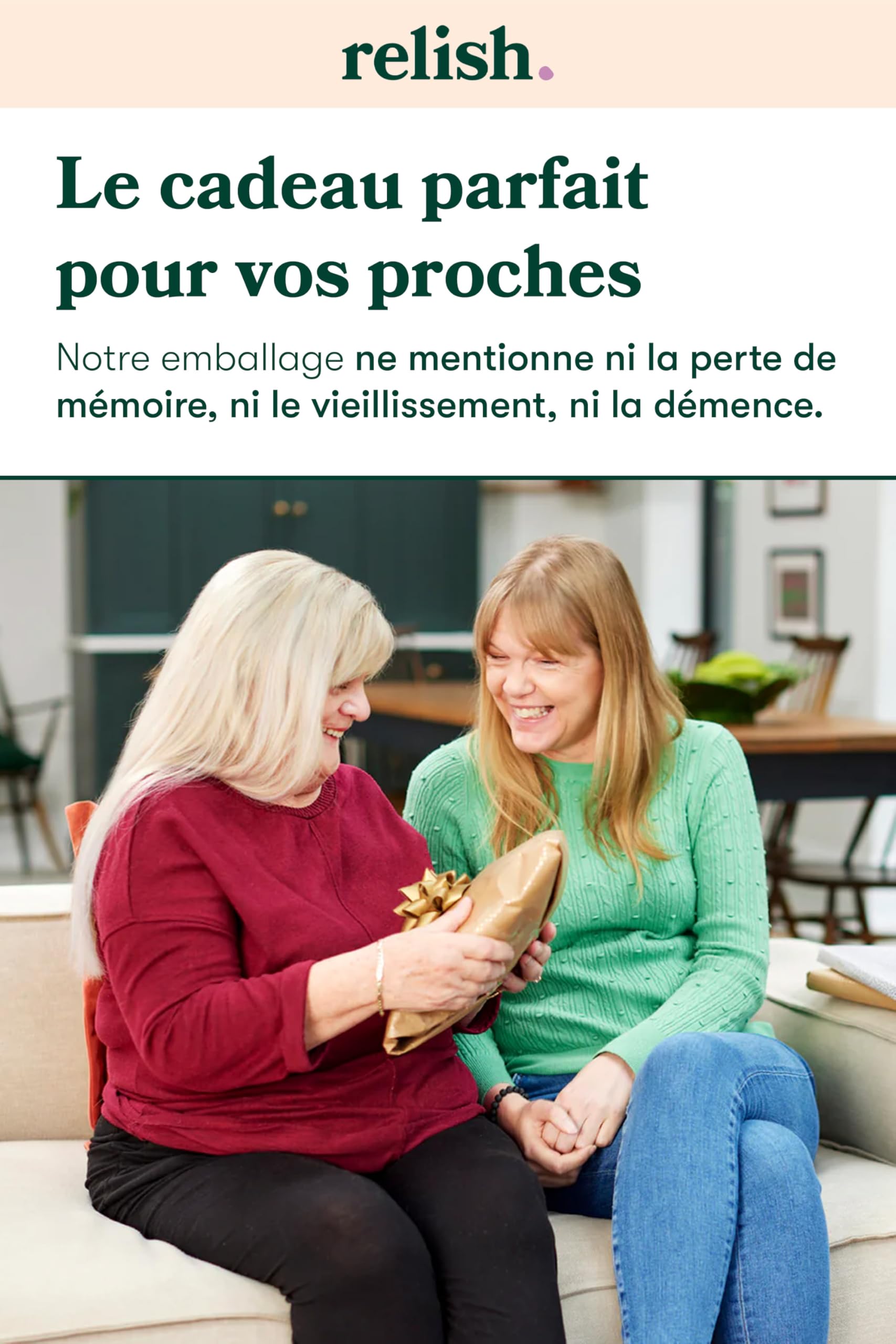 Relish Day Connect (NOUVEAU 2024) – Horloge pour démence, Horloge numérique calendrier grand écran HD pour les personnes âgées et les personnes souffrant de perte de mémoire avec grands chiffres, jour