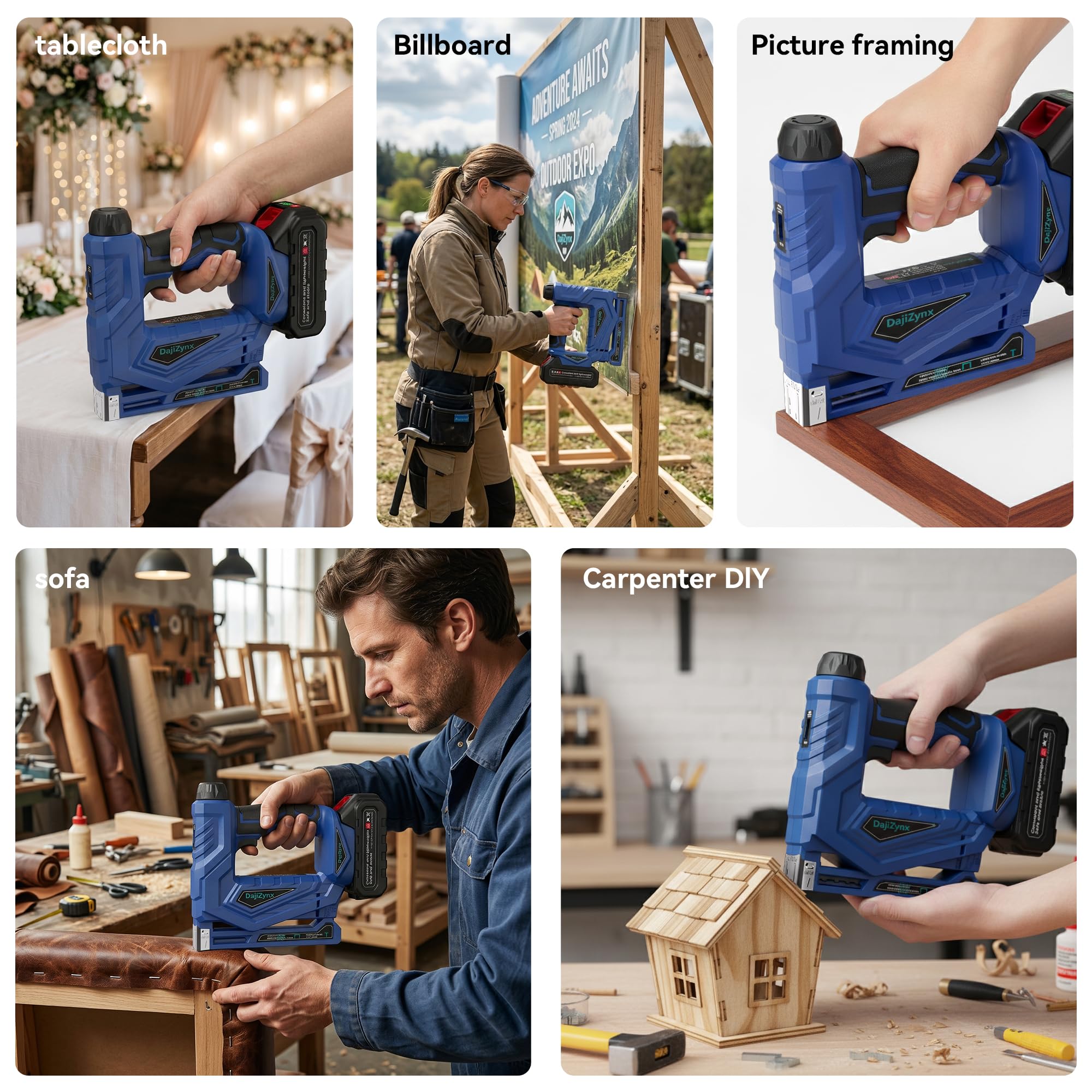 Cordless Staple Gun - 2-in-1 Nailer & Stapler -6 Cordless Staple Gun - 2-in-1 Nailer & Stapler -6