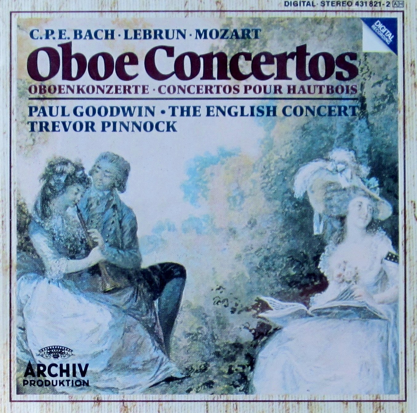 Mozart, Bach, Lebrun Oboe Concertos Paul Goodwin, Wolfgang Amadeus