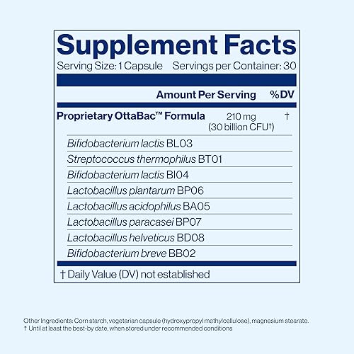 Miniatura 5 de VSL4 Probióticos diarios intestinales para la salud intestinal, 30B UFC, soporte digestivo multicepa para mujeres y hombres, promueve el equilibrio