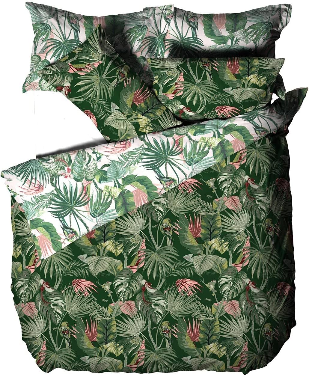 Furn Amazonia Duvet Cover and Pillowcase Set, Jade, King Amazon.co.uk