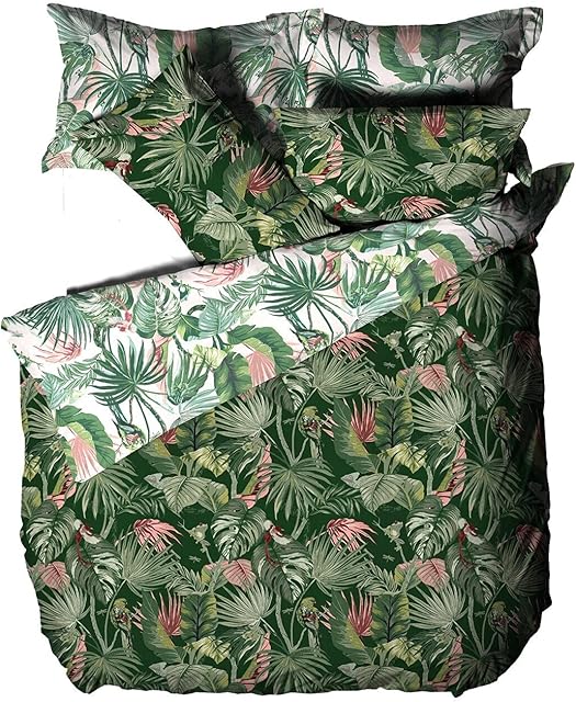 furn. Amazonia Duvet Cover and Pillowcase Set, Jade, Super King