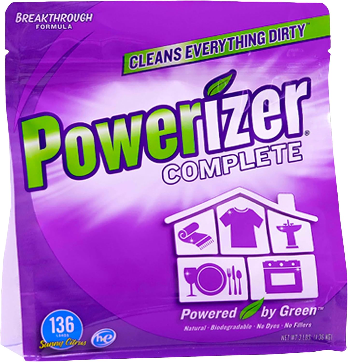 Powerizer Complete Multi-Purpose Laundry & Dishwasher Detergent Powder 3lb