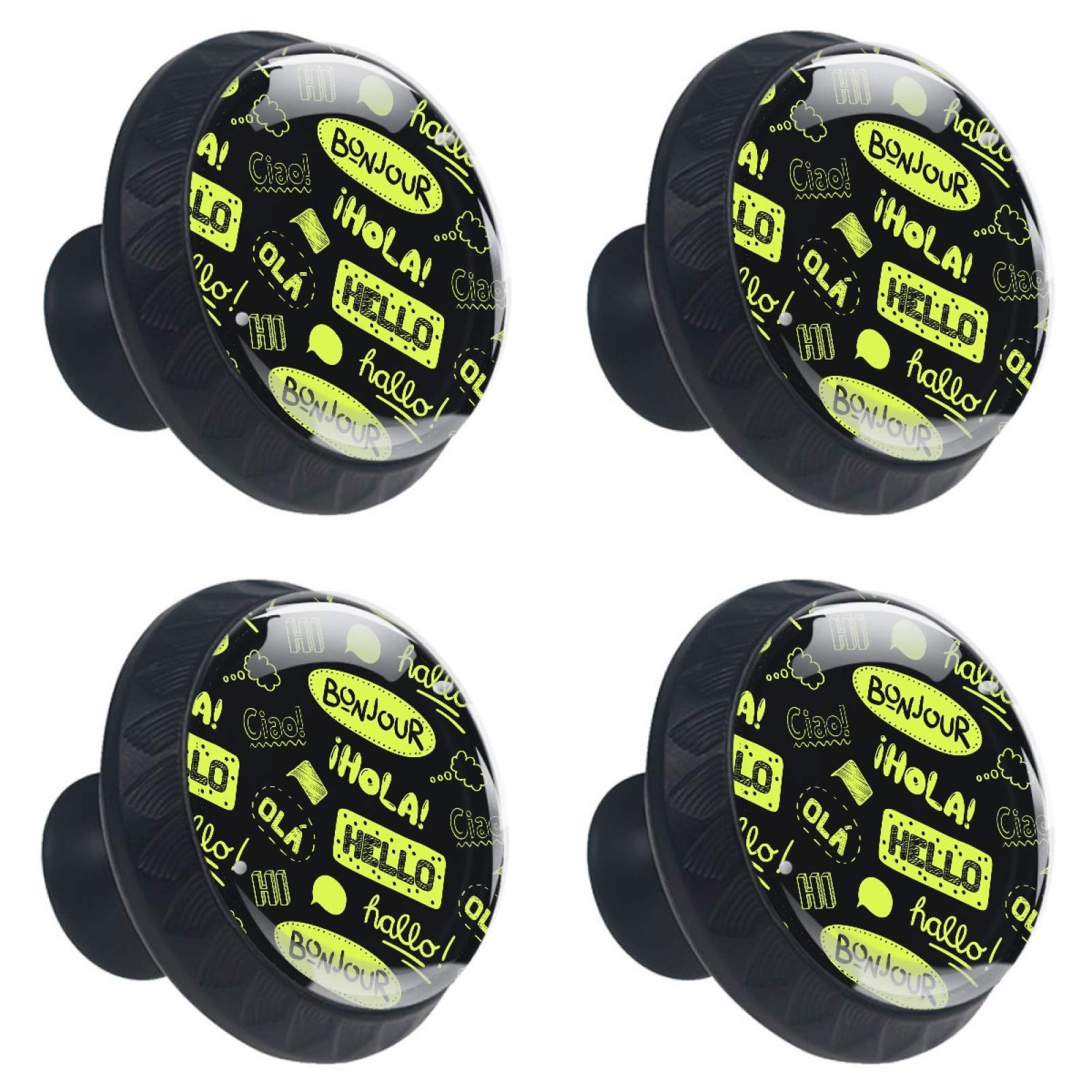 Boutons en verre Hello pour relooker un meuble ou un placard