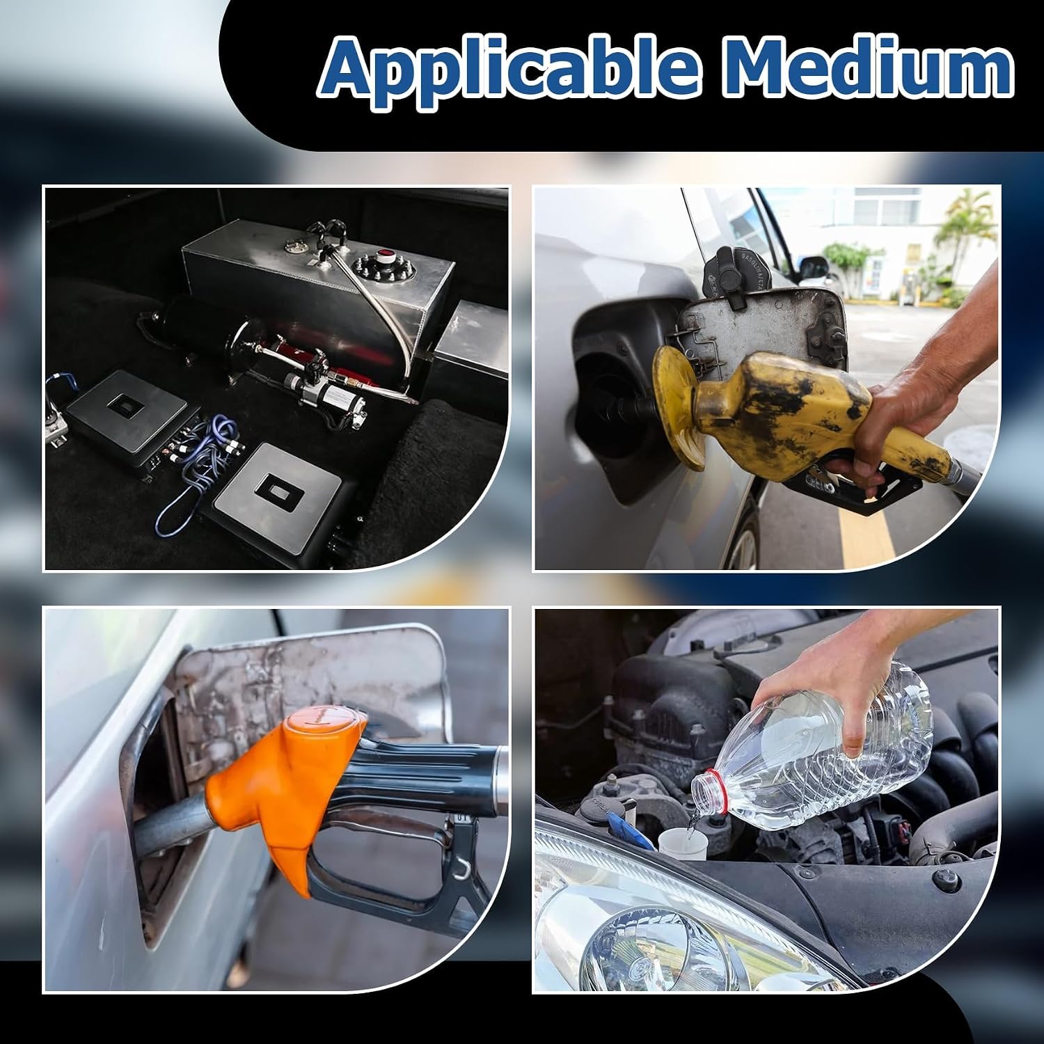 5 Gallon Fuel Cell Gas Tank Aluminum Polished Race Street Drift Strip Fuel Cell Tank with Level Sender Silver
