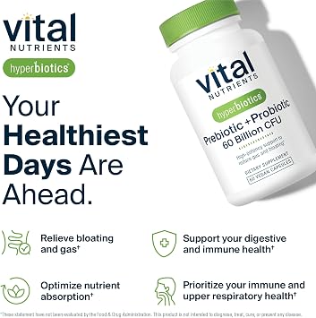 Vital Nutrients Prebiotic & Probiotic, 60 Vegan Capsules