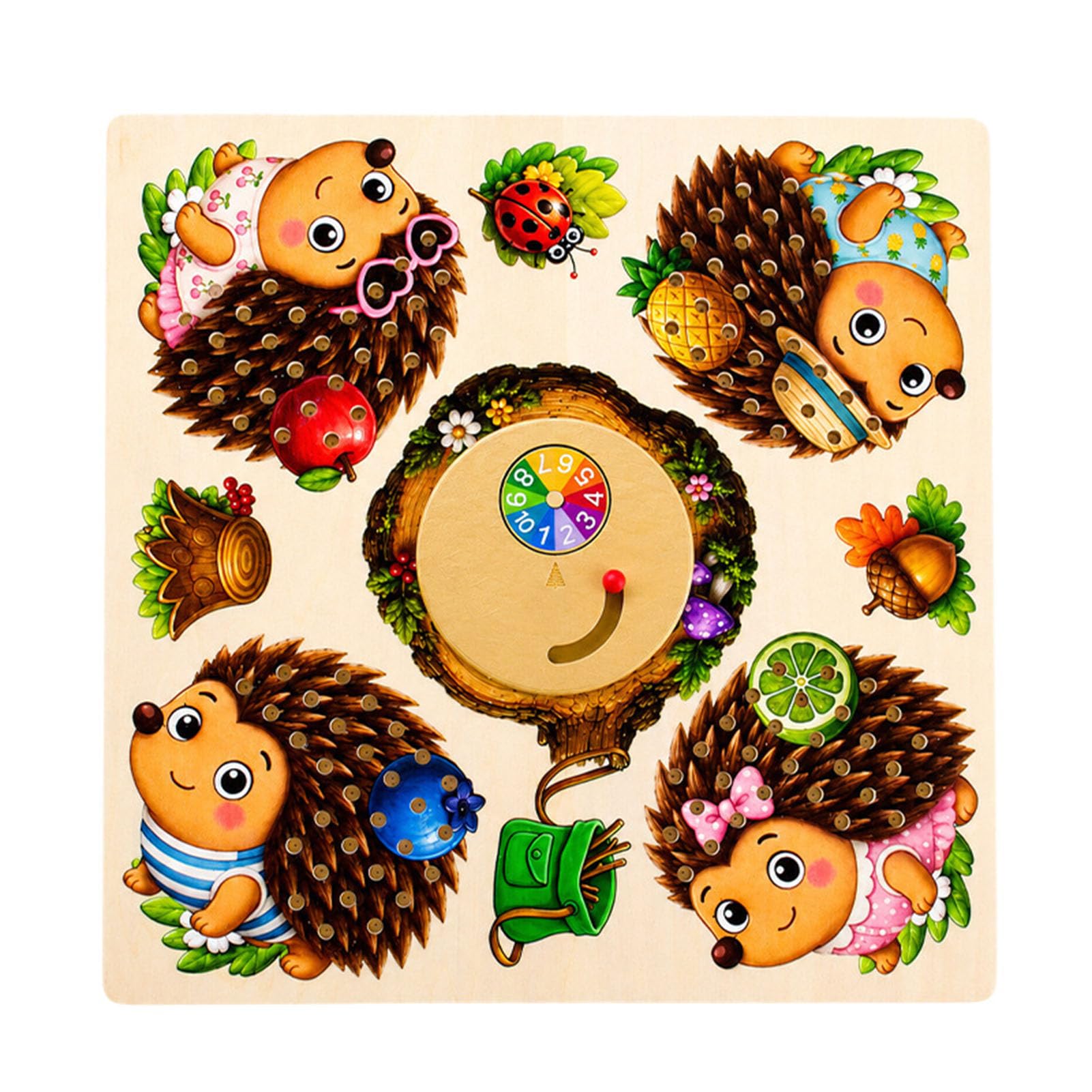 Juego de Mesa Pin del Erizo, Juguete de Rompecabezas de Batalla Padre-Hijo