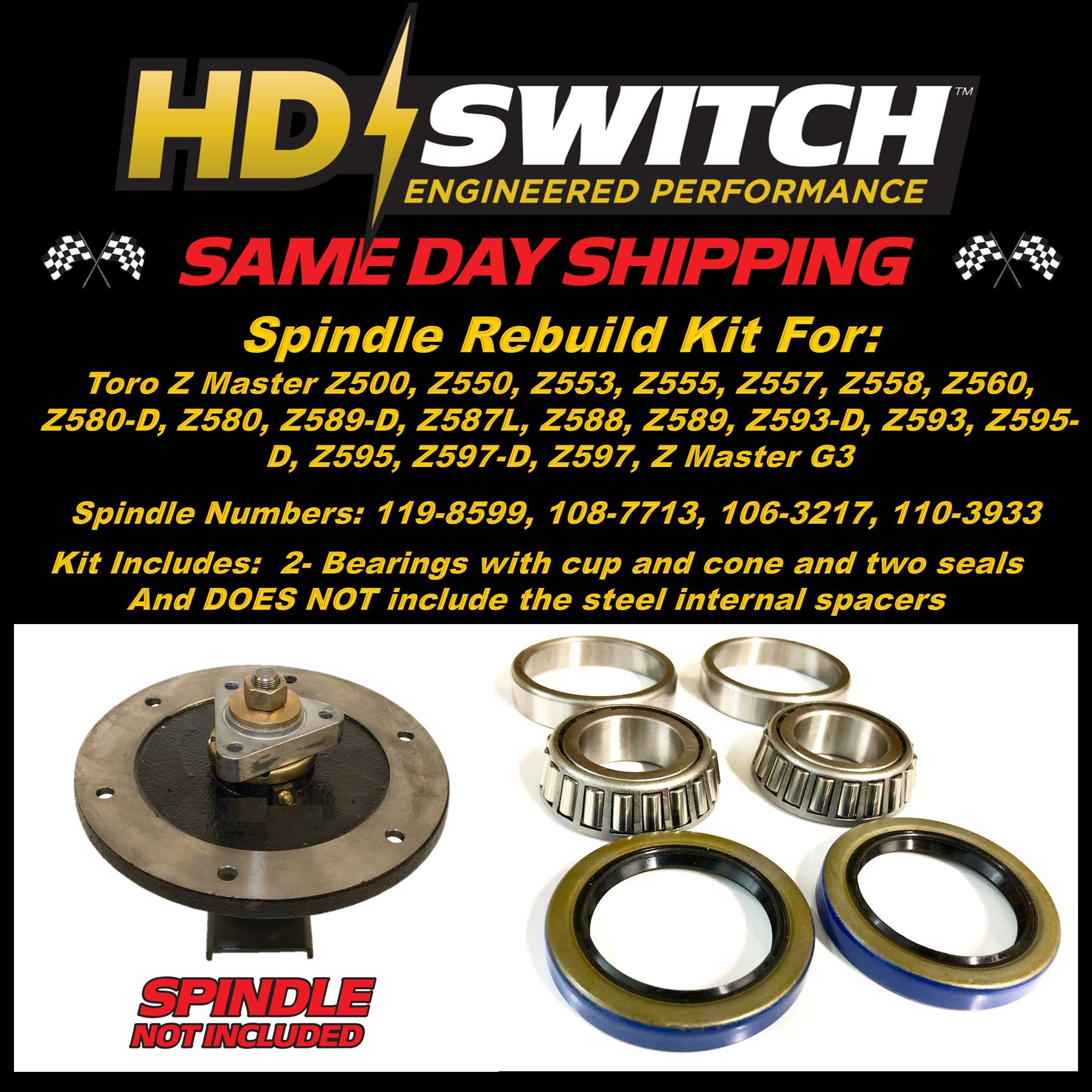 3PK Spindle Assembly for Toro 52 60 72 Deck 119-8599 108-7713