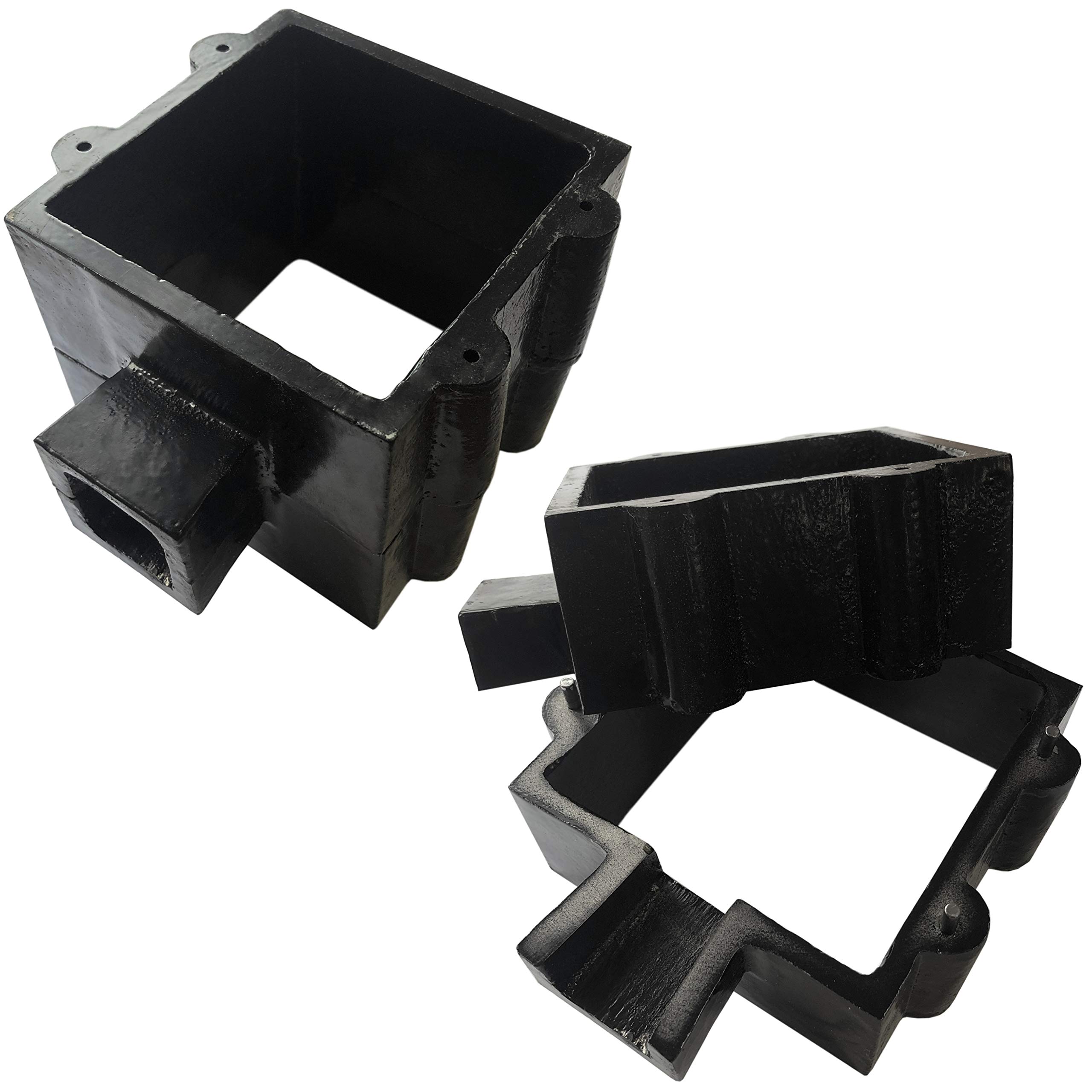 XL Sand Flask : Casting 4 Pins Traditional Sand Casting Flask Tools 4X4X4 Internal (3220)