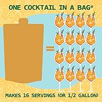 Vista 5 de Lt. Blender's Peach Bellini in a Bag – Mezclas de vino para granizado – Cada bolsa hace 1/2 galón de mezcla congelada de Peach Bellini – Mezcla