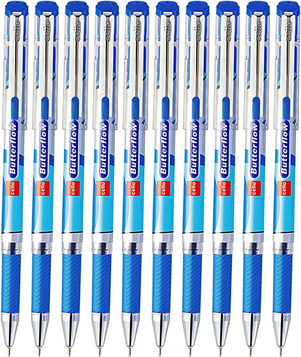 Smooth Butterflow Ballpoint Pen,Regular Use Premium Pen,Pack of 10