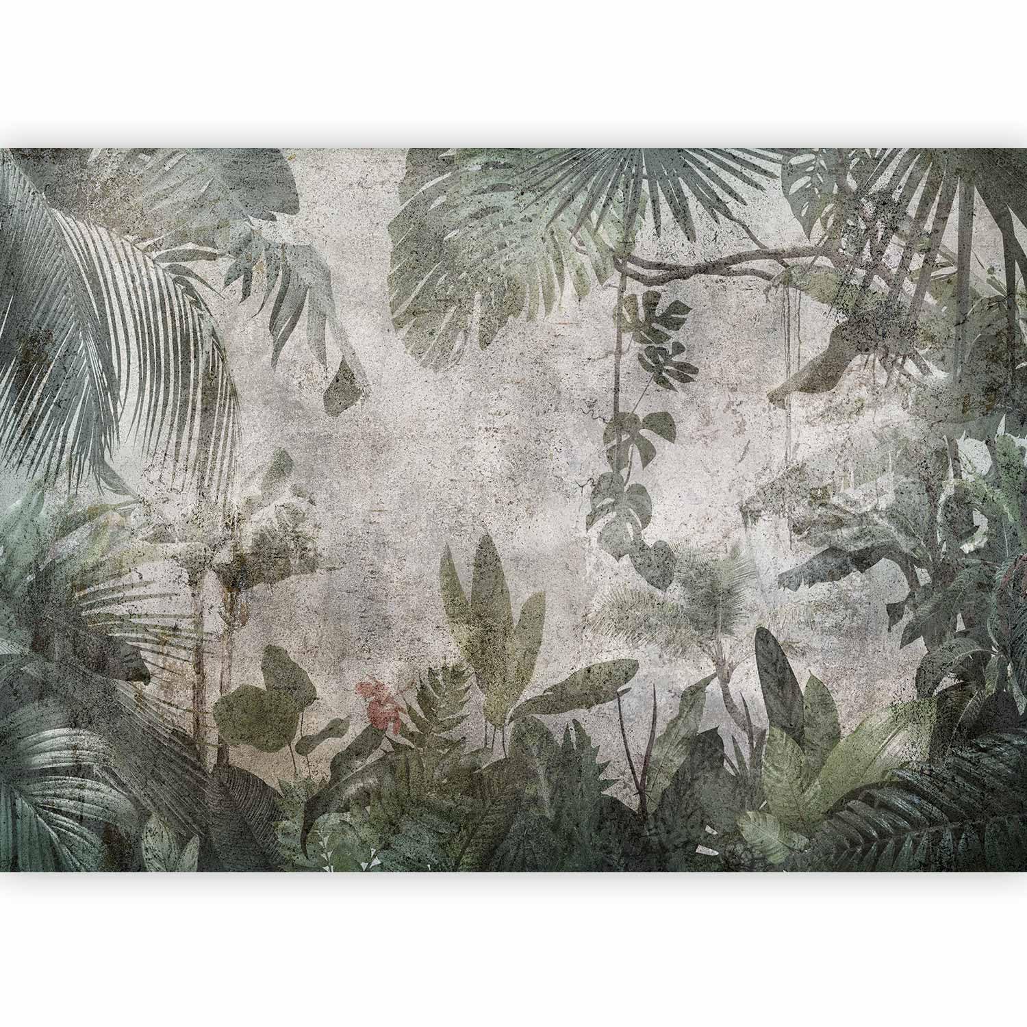 murando Premium Photo Wallpaper Tropical Leaves 450x315 cm / 178"x124" Non-Woven Premium Art Print Fleece Wall Mural Decoration Poster Picture Design Modern Jungle Nature Monstera Palm b-C-0821-a-a