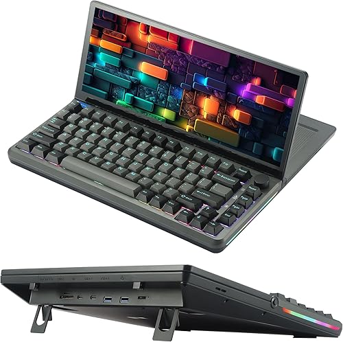 Miniatura 7 de JoyReal Monitor de pantalla táctil portátil para portátil, extensor de pantalla de 12.3 pulgadas, monitor de temperatura VESA, CPU, PC, segunda