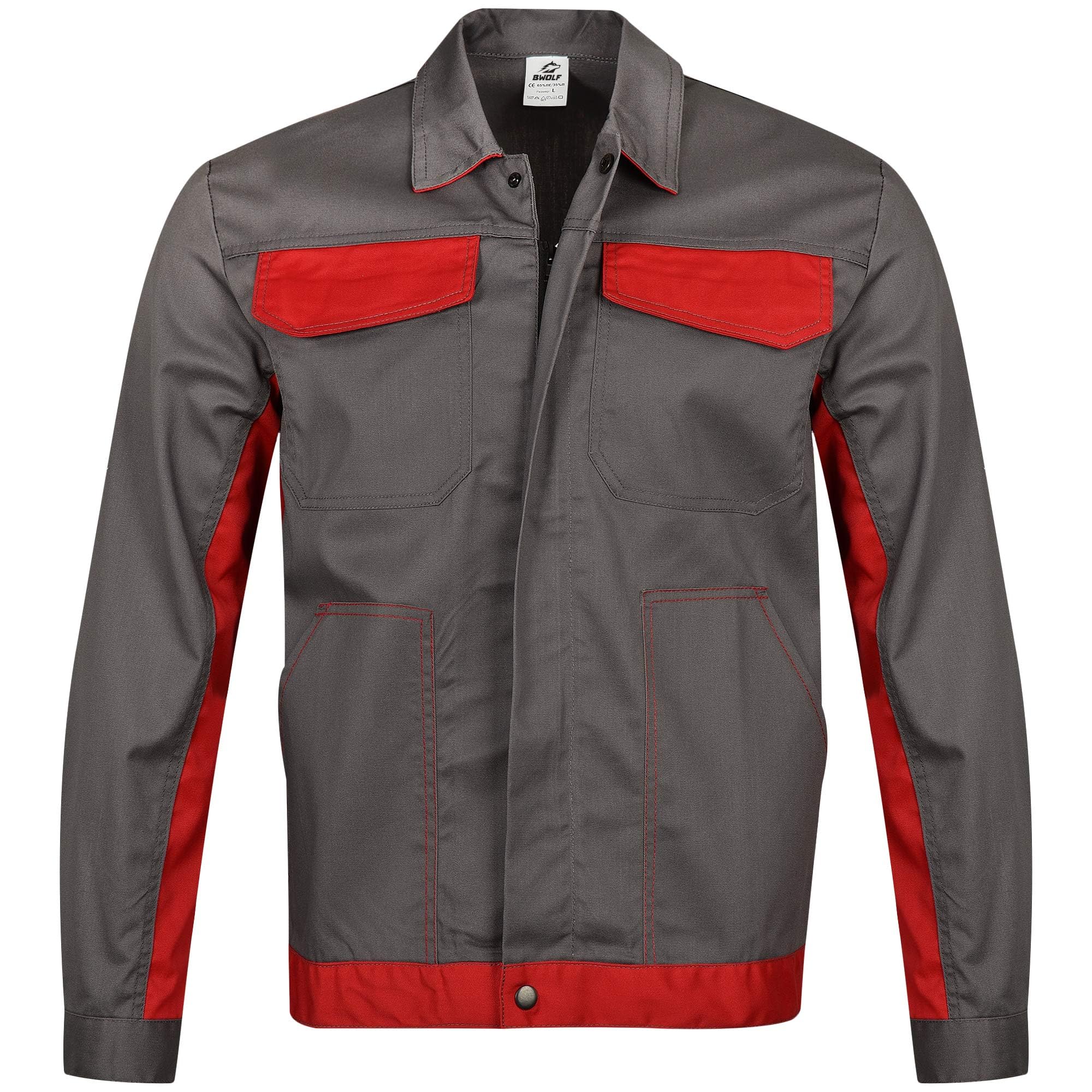 BWOLF Delta Chaqueta de Trabajo Hombre Algodón Poliéster 4 bolsillos