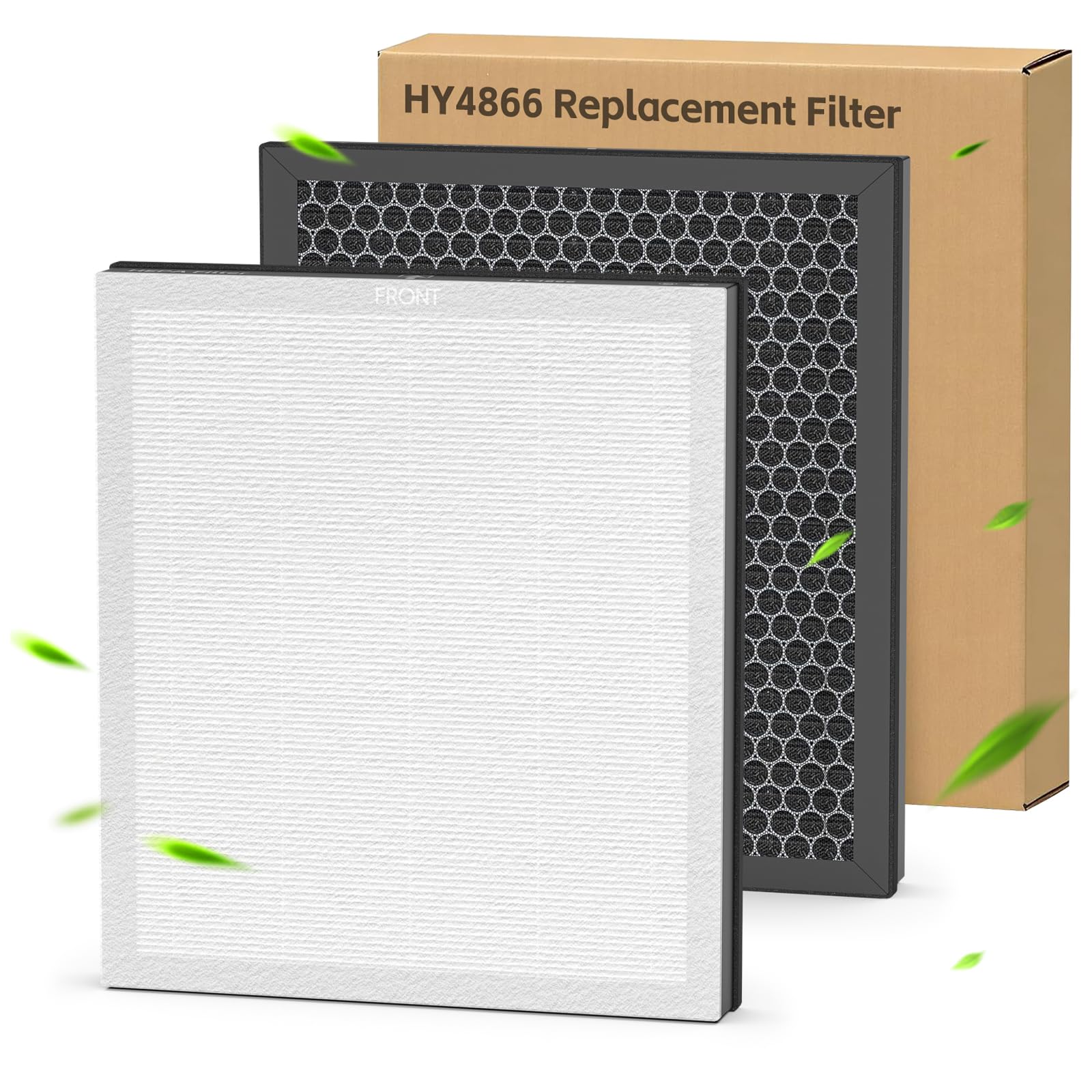 2 Pezzi HY4866 Filtro di Ricambio, Compatibile con Perfiltro Purificatore D'aria MORENTO HY4866, HY4866-WF, WESTHEY HY4866, Filtro HEPA 3 in 1, Numero di Parte HY4866